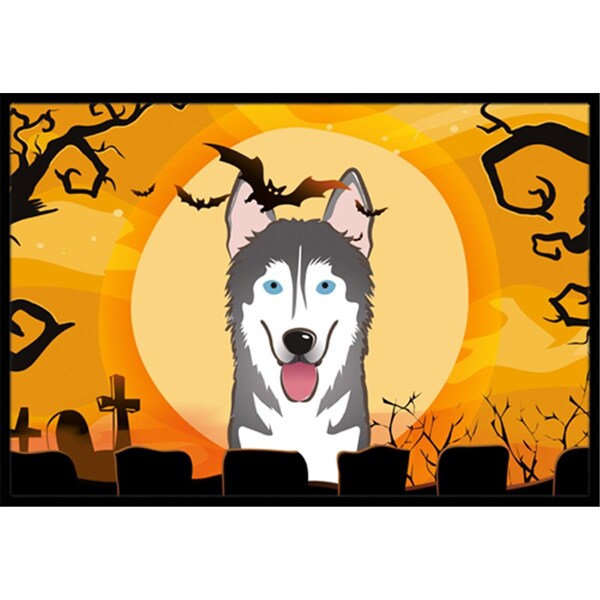 Carolines Treasures Halloween Alaskan Malamute Indoor and Outdoor Mat- 24 x 36 in. BB1776JMAT - main